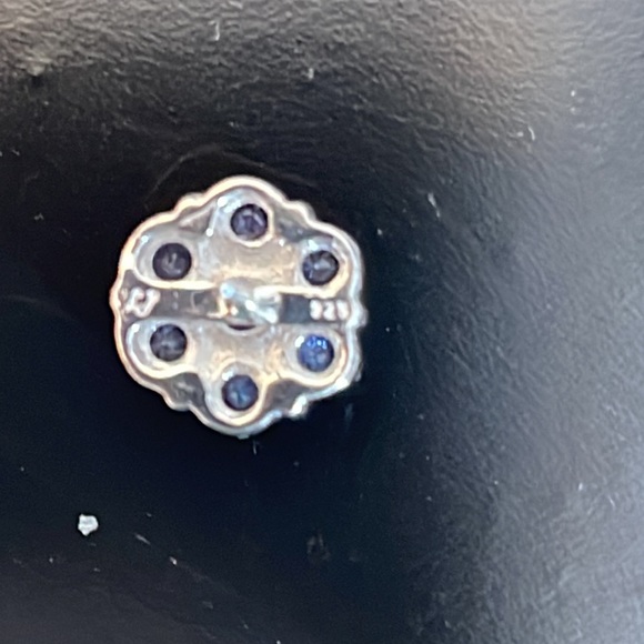 Tanzanite cluster studs - Picture 5 of 5